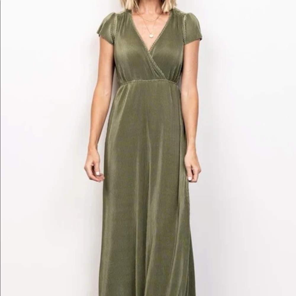 Athena Pleated Maxi Dress